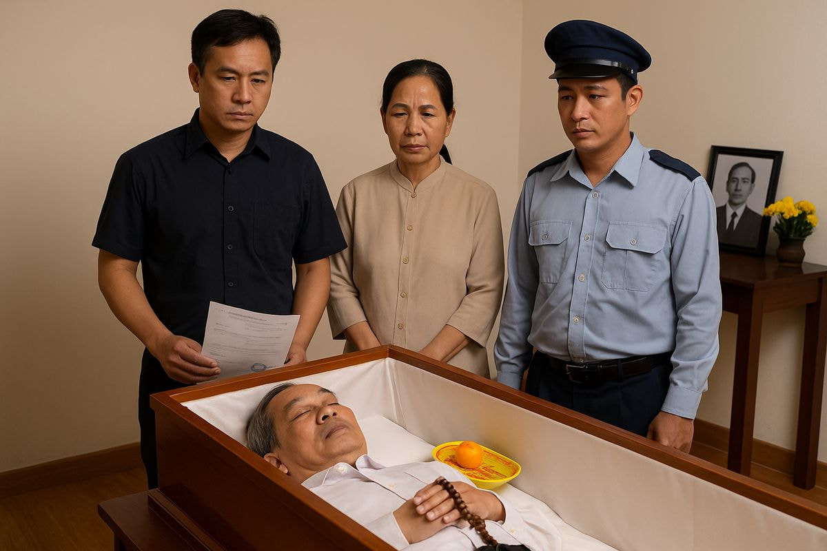 tiếp nhận và chuẩn bị thi hài cho việc hoả thiêu