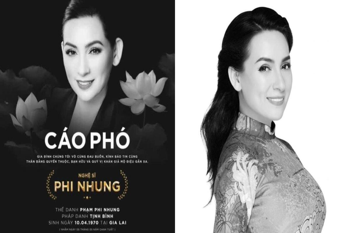 ​​​​​​​Cáo phó của nghệ sĩ Phi Nhung