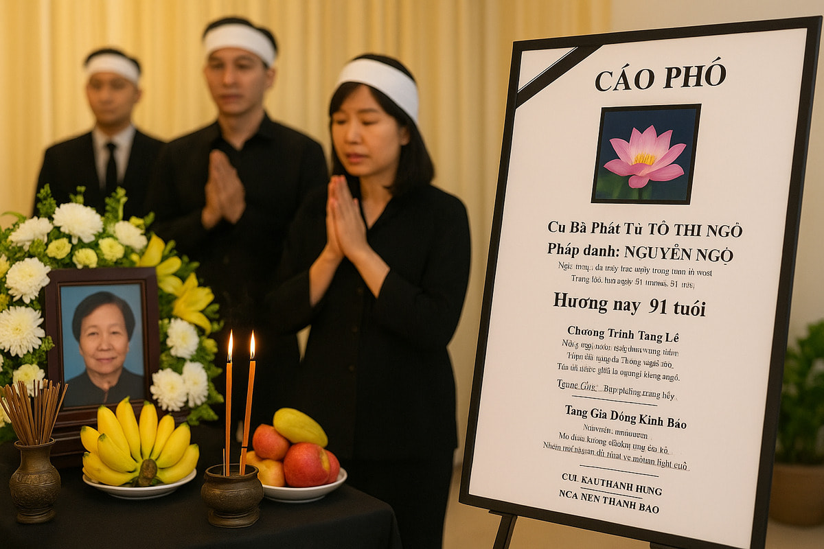 Cáo phó theo đạo Phật