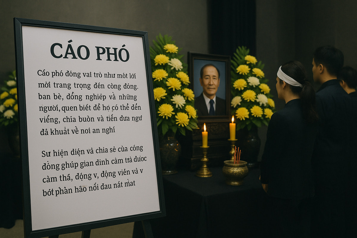 Ý nghĩa của cáo phó