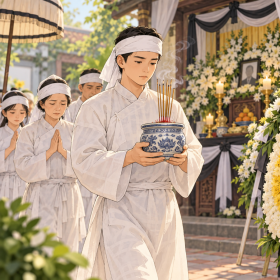 Ai là người cầm bát hương trong đám tang? Ý nghĩa & lưu ý quan trọng