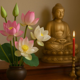 Các loại hoa cúng dâng lên bàn thờ chuẩn phong thuỷ