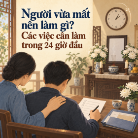 Người vừa mất nên làm gì? Các việc cần làm trong 24 giờ đầu