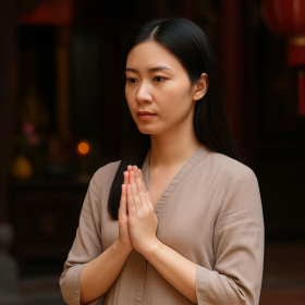 Giải mã phụ nữ đến tháng có đi chùa được không?