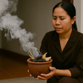 Tại sao khi đi đám tang về phải hơ lửa?