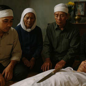 Tại sao lại để dao lên bụng người chết? Giải mã bí ẩn tâm linh