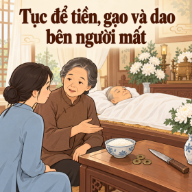 Tục để tiền, gạo, dao bên người mất có ý nghĩa gì?